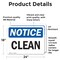 Signmission Clean, 24 in W x Rectangle, Vinyl Decal OS-2PACK-NS-D-1824-L-10625 - alternate 3